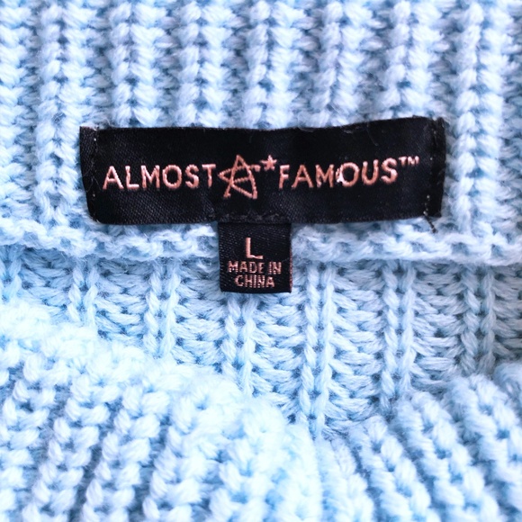 NWT! Baby Blue Knit Sweater - Picture 4 of 5